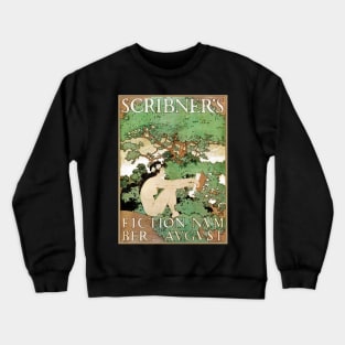 Scribner's fiction number (1897) by Maxfield Parrish Crewneck Sweatshirt